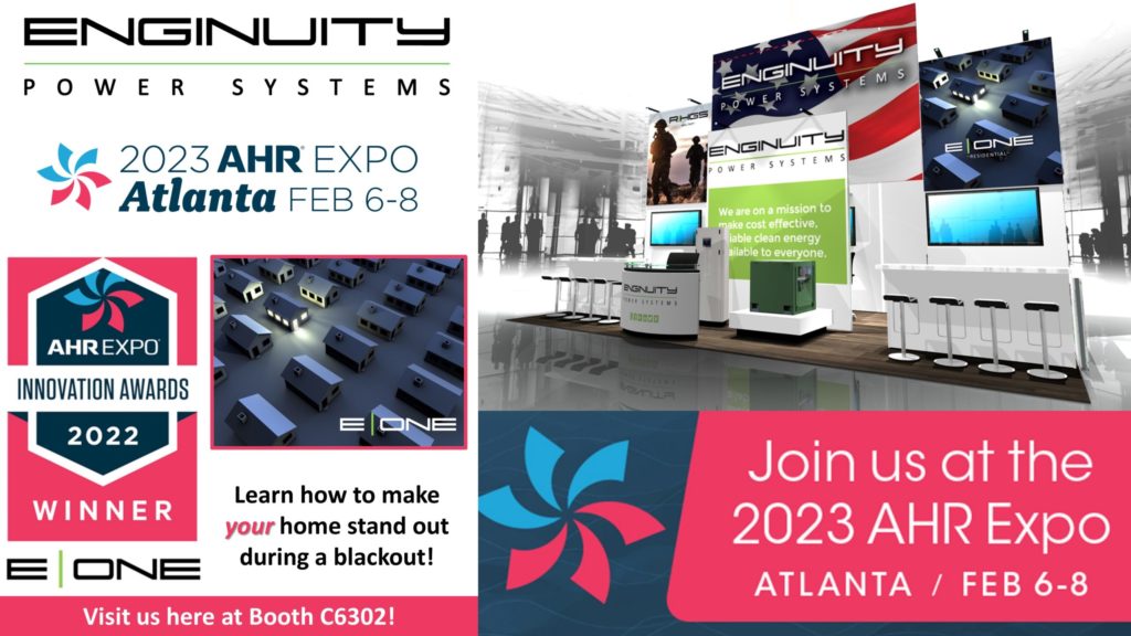 2023 AHR Expo Atlanta, GA Enginuity Power Systems